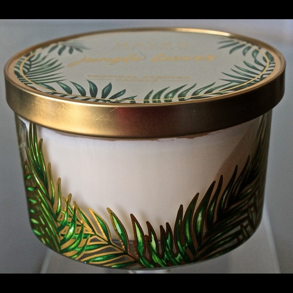 HAVEN STREET CANDLE JUNGLE LEAVES TROPICAL SCENTED NEW - Picture 3 of 4